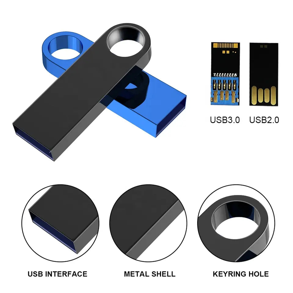 USB 2.0 flash drive, metal case