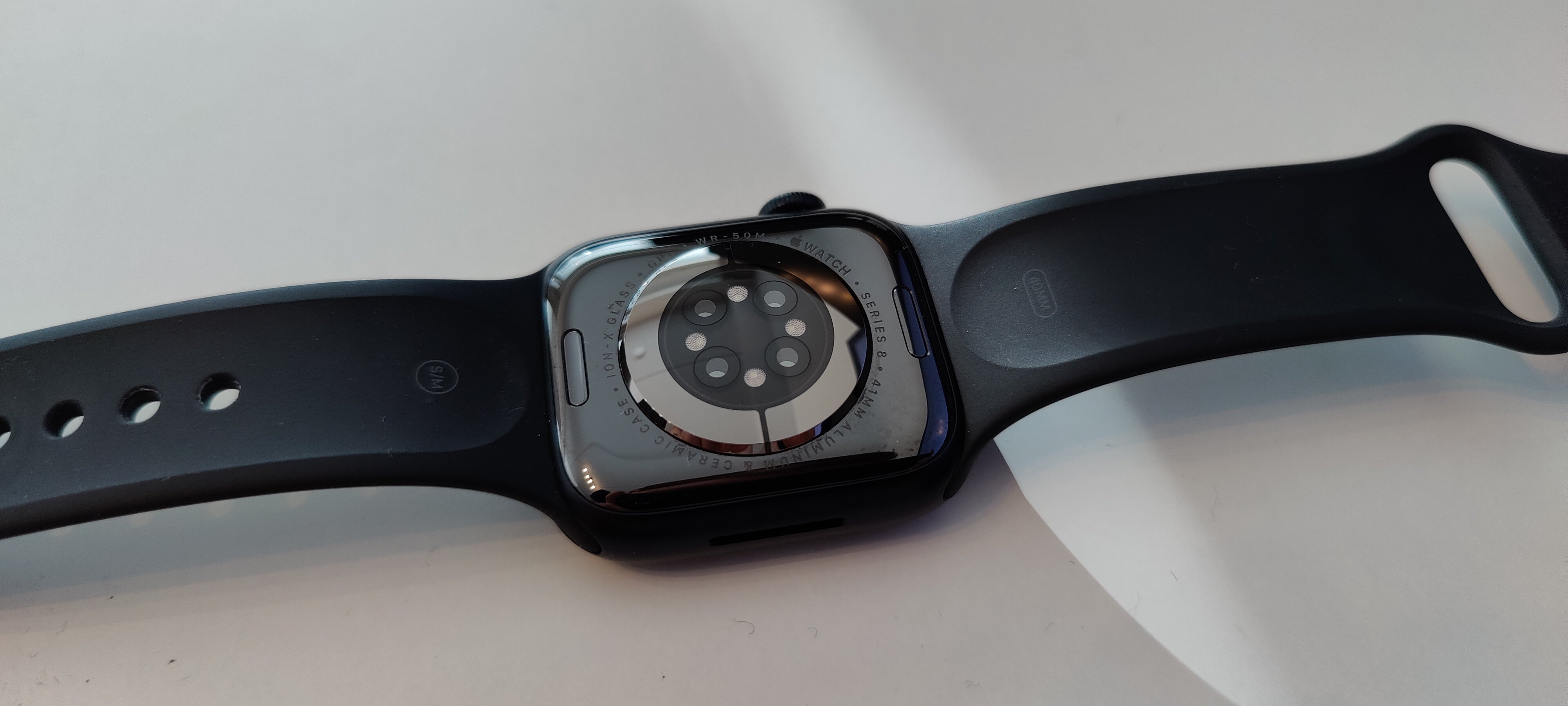 (Outlet) Apple Watch Series 8 41mm GPS Midnight Aluminum With Dark Grey Sport Band